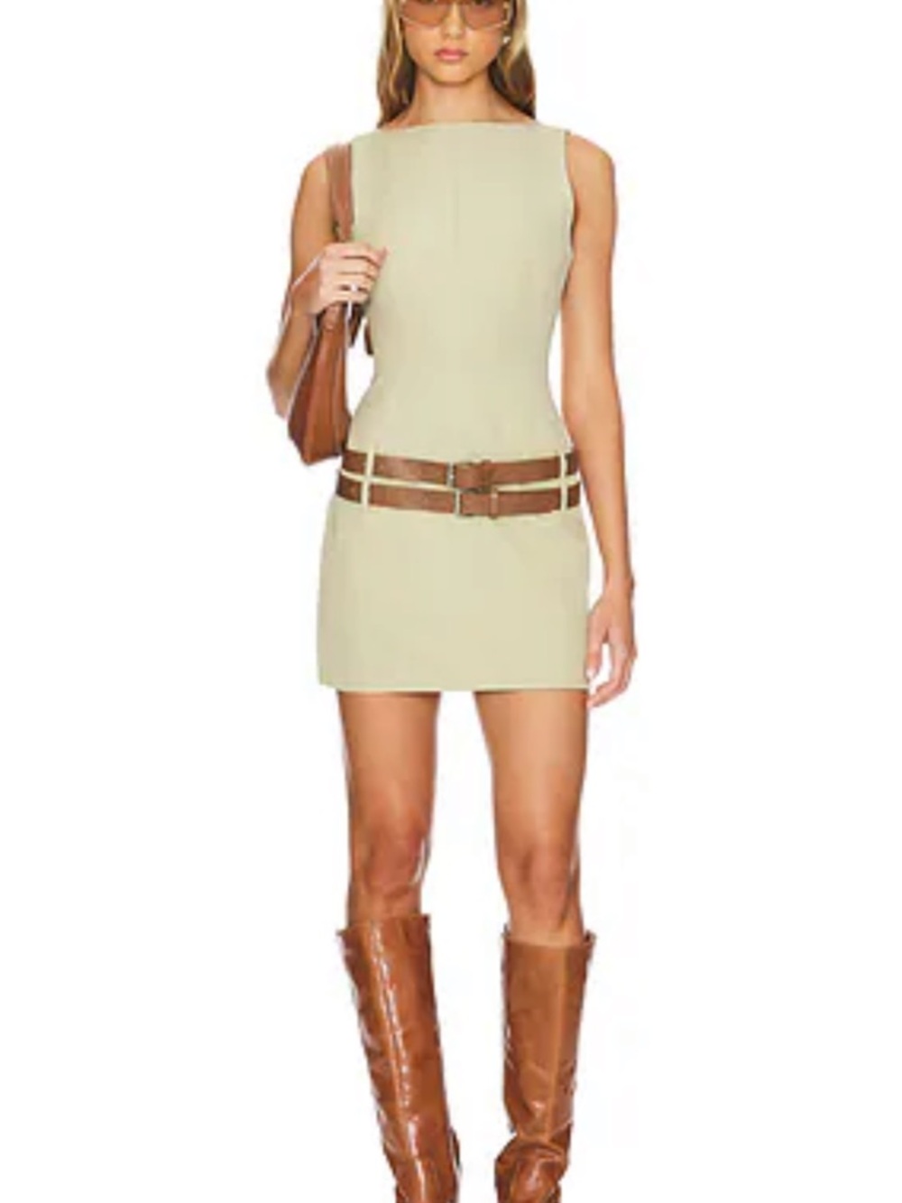 Ethereal Buckle Mini Dress